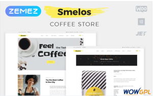 Smelos Coffee Shop ECommerce Classic Elementor WooCommerce Theme