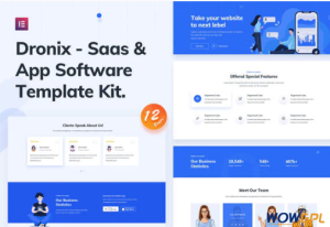 Dronix SaaS Startup Template Kit