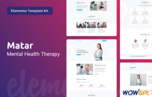 Matar — Mental Health Therapy Template Kit