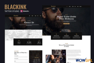 Blackink Tattoo Studio Elementor Template Kit