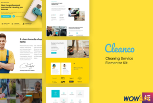 Cleanco Cleaning Service Company Template Kit