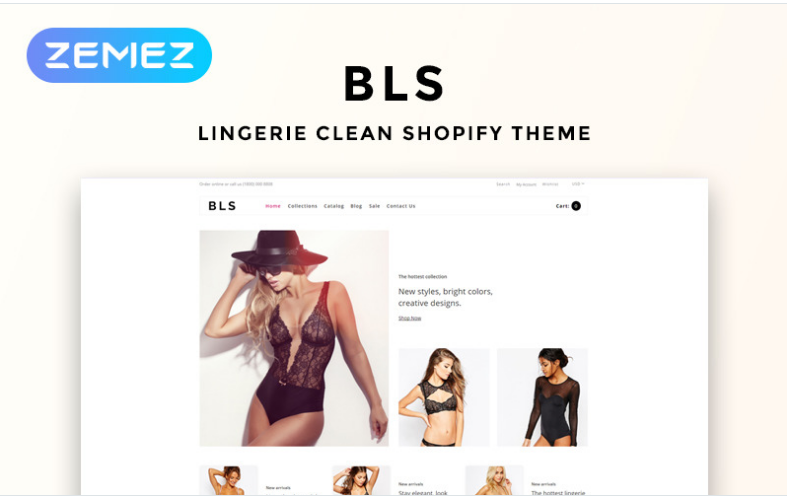 BLS - Lingerie E-commerce Clean Shopify Theme 1 dstyfl