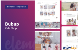 Bubup — Kids Store Baby Shop Elementor Template Kit