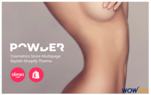 POWDER Cosmetics Store Multipage Stylish Shopify Theme