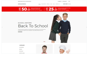 Unigowns Uniform Store Clean Shopify Theme