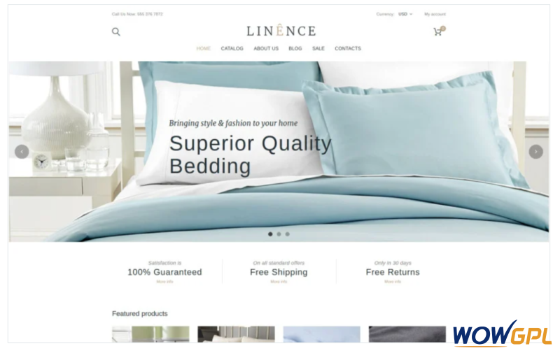 Linen Lace Responsive Shopify Theme 1