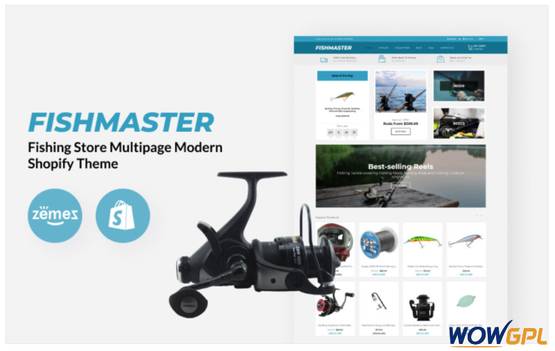 Fishmaster Fishing Store Multipage Modern Shopify Theme