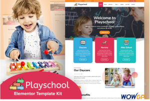 Playschool Childcare School Elementor Template Kit