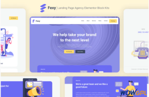 Fexy Agency Landing Page Elementor Block Kit