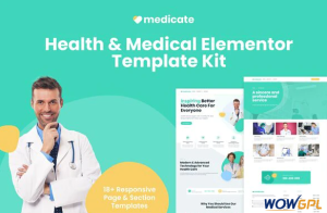 Medicate Health Medical Elementor Template Kit