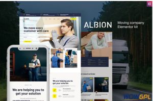 Albion – Moving Company Elementor Template Kit