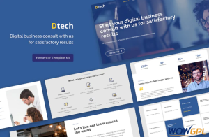 Dtech Business Services Elementor Template Kit