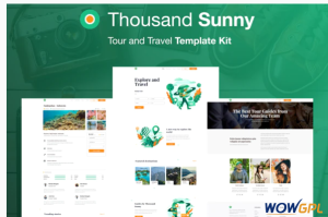Thousand Sunny Travel Elementor Kit