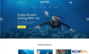 Divng Diving Responsive Modern Joomla Template