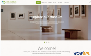 The Museum Art History Museum Responsive Joomla Template