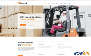 NextPack Delivery Services Clean Joomla Template