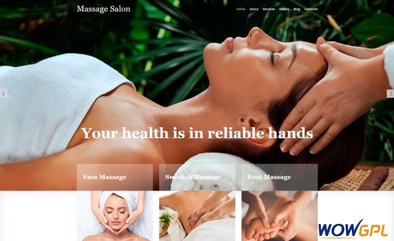 Massage Salon Ready to Use Modern Joomla Template