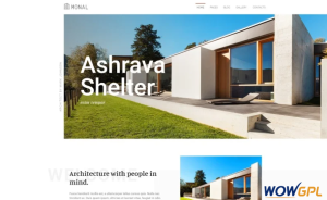Monal Architect Multipage Clean Joomla Template