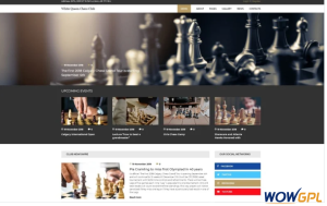 White Queen Chess Club Chess Joomla Template