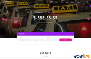 Cabpark Fancy Taxi Service Joomla Template