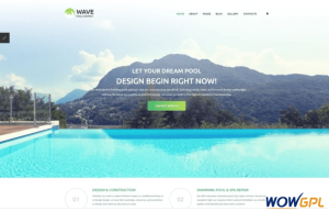 Wave Fancy Swimming Pool Engineering Company Joomla Template