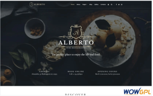 Alberto Restaurant Responsive Classy Joomla Template