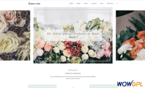 Donna Rosa Sophisticated Florist Agency Joomla Template