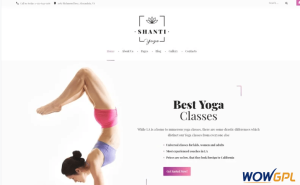Shanti Yoga Classes Responsive Joomla Template