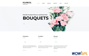 Flowex Flower Shop Ready to Use Clean Joomla Template