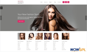 Model agency VM Joomla Template