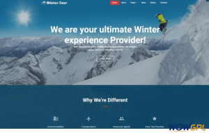 Winter Tour Travel Agency Responsive Joomla Template
