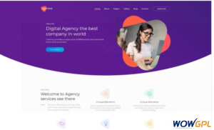 UpMine Digital Agency Flat Design Simple Joomla Template