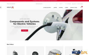 Volta Electric Vehicles Parts and Components Minimal Magento Theme