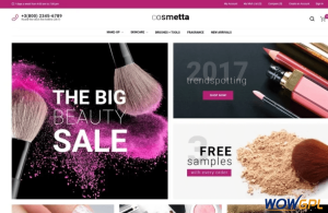 Cosmetta Responsive Cosmetics Magento Theme