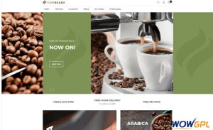 CofiBeans AMP Coffee Shop Magento Theme