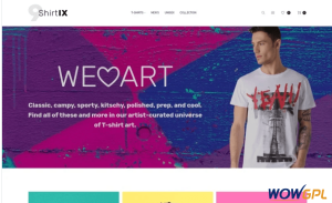 ShirtIX T Shirt Shop Responsive Magento Theme