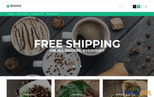 Beansix Coffee Shop Magento Theme