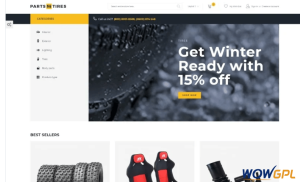 PartsnTires Car Tuning eCommerce Template Magento Theme