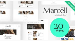 Marcell Personal Blog Magazine WordPress Theme