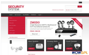 Security Systems Magento Theme