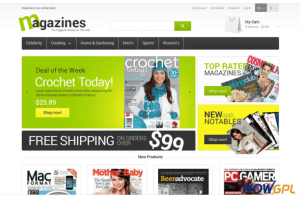 Glossy Magazines Magento Theme