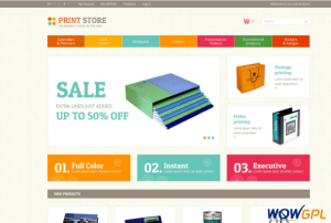 Print Store Magento Theme