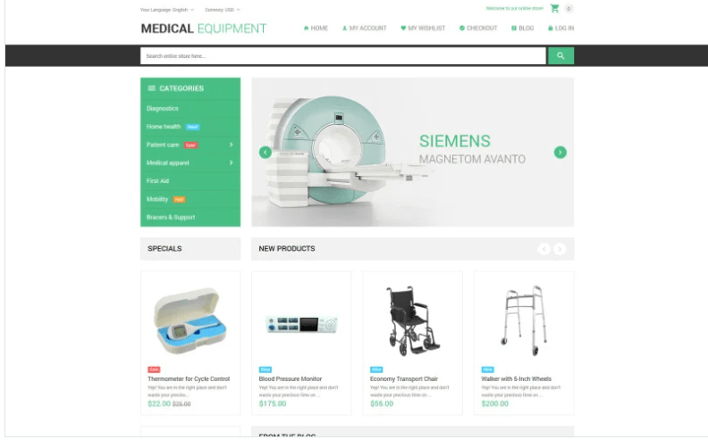 Medical Stuff Store Magento Theme 1 Medical Stuff Store Magento Theme