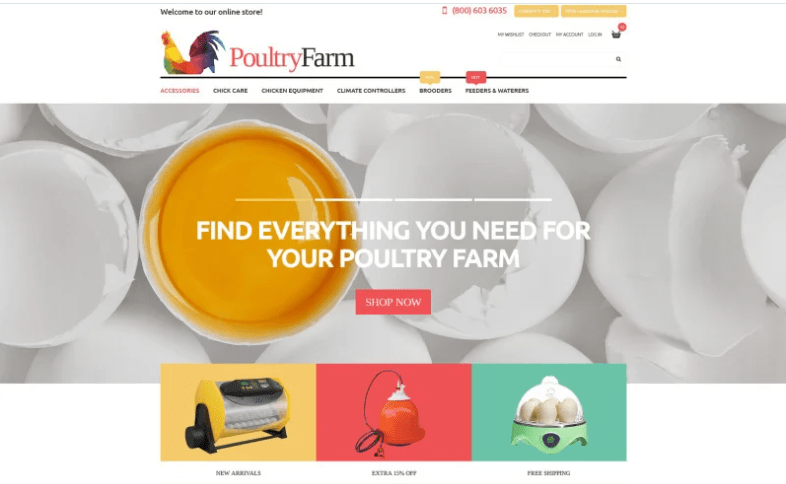 Poultry Farm Supplies Store Magento Theme 1 Poultry Farm Supplies Store Magento Theme