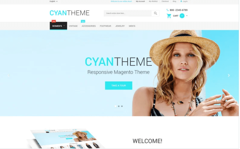 Cyan Theme Magento Theme 1 Cyan Theme Magento Theme