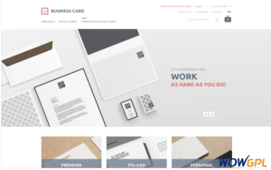 Business Card Printing Magento Theme 1
