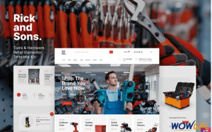 Rick and Sons – Tools Hardware Retail WooCommerce Template Kit
