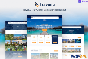 Travenu – Travel Tour Agency Elementor Template Kit