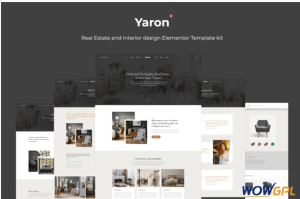Yaron Real Estate Interior Design Elementor Template kit