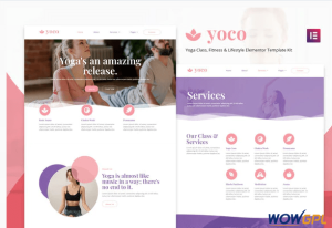 Yoco Yoga Studio Elementor Template Kit